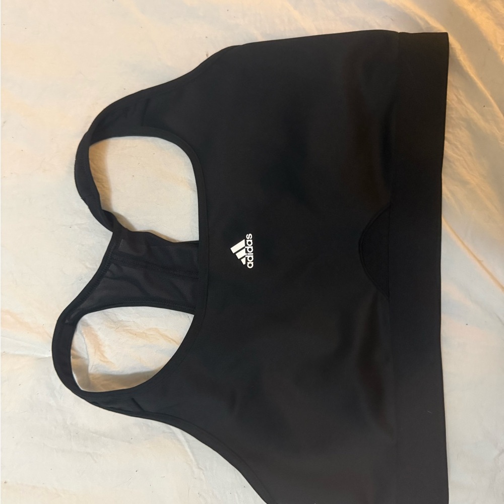 adidas Black Racerback Sports Bra (2)
